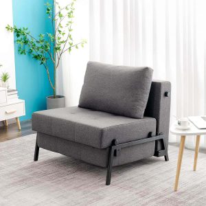 Canapé lit Vonanda, Chaise convertible, Lit d’invité multifonctionnel