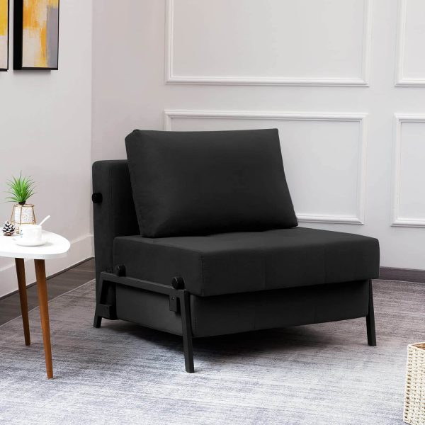Canapé lit Vonanda, Chaise convertible, Lit d’invité multifonctionnel – Image 13