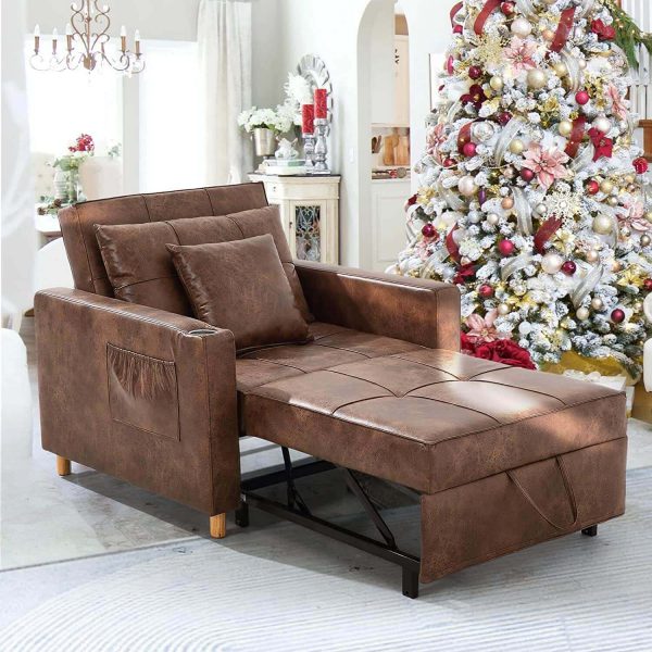 Chaise Convertible Lit 3-en-1 Multi-Fonctions – Image 13