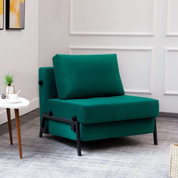 Canapé lit Vonanda, Chaise convertible, Lit d’invité multifonctionnel – Image 15