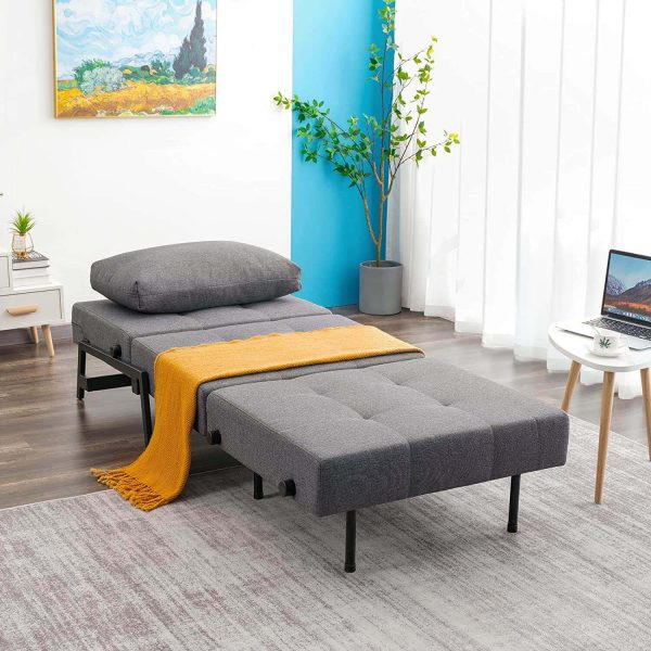 Canapé lit Vonanda, Chaise convertible, Lit d’invité multifonctionnel – Image 3