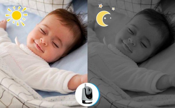 Babyphone vidéo panoramique avec veilleuse – T-cam – Image 5
