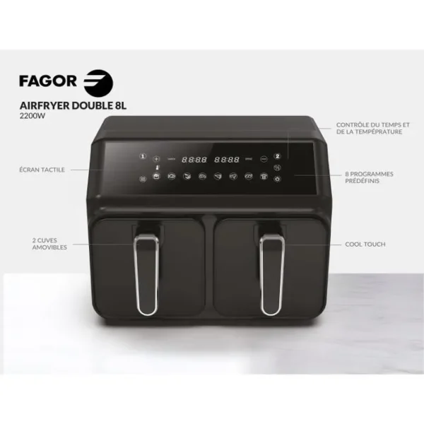 Friteuse Sans Huile FAGOR - Airfryer FG2X4L – Image 2